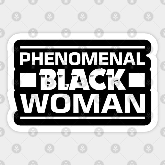 Phenomenal Black Woman Sticker by UrbanLifeApparel